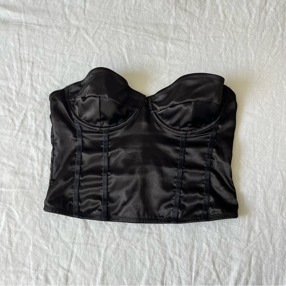 Black Corset going out crop top